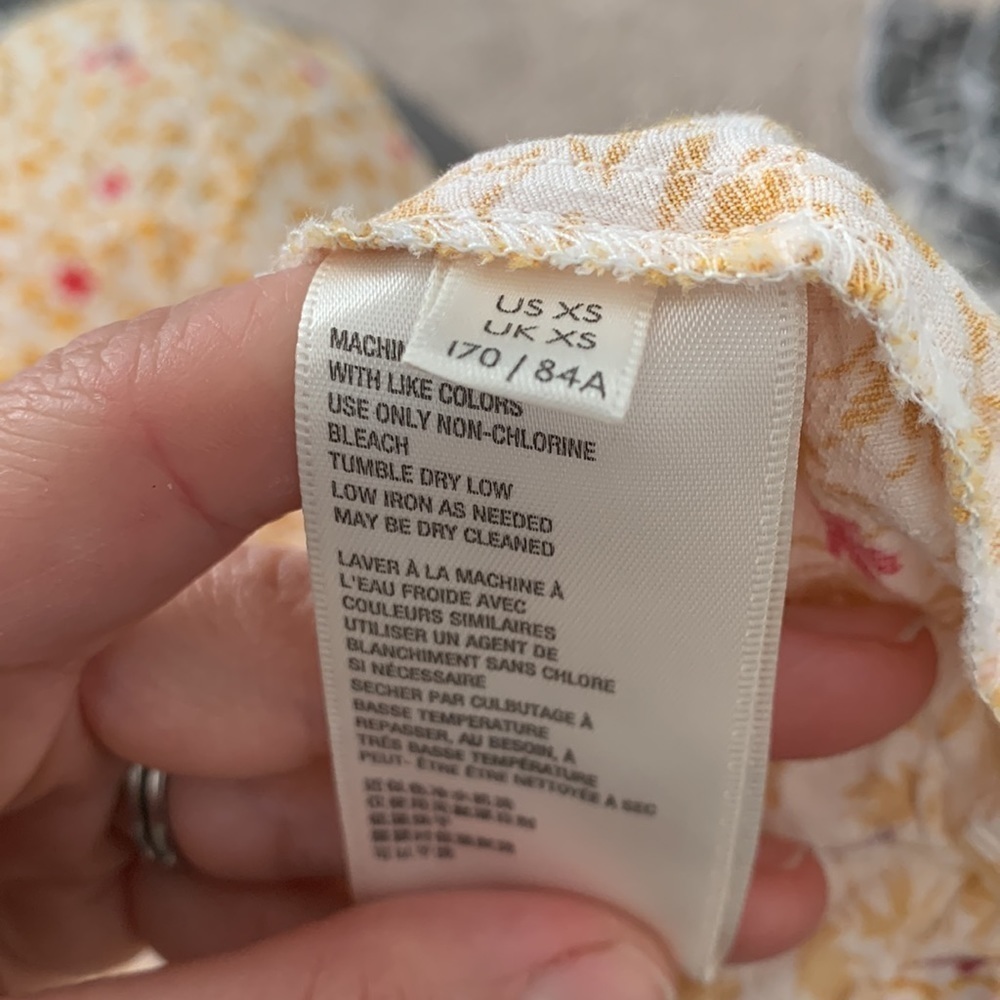 FREE PEOPLE In Full Bloom Fall Floral Midi Dress Women's Size XS midi‎ - Picture 9 of 13